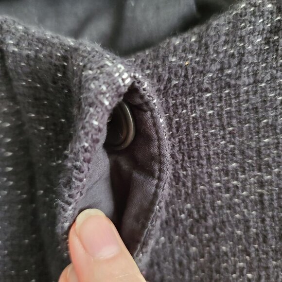 Eileen Fisher Cotton Linen Speckled Tweed Collarless Jacket‎ Blazer Size Small - Picture 6 of 9